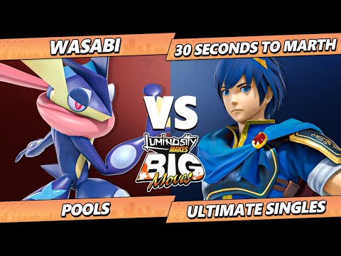 LMBM 2024 - Wasabi (Greninja) Vs. 30 SECONDS TO MARTH (Marth) Smash Ultimate - SSBU