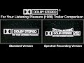 Dolby Stereo For Your Listening Pleasure 1986 Trailer Comparison