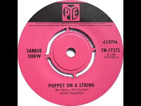 UK New Entry 1967 (77) Sandie Shaw - Puppet On A String