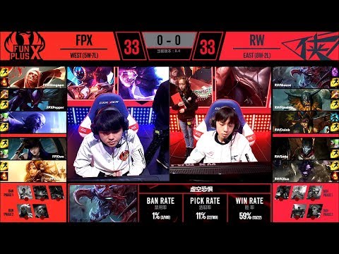 【LPL春季賽】第7週 RW vs FPX #1