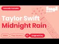 Taylor Swift - Midnight Rain (Acoustic Karaoke)