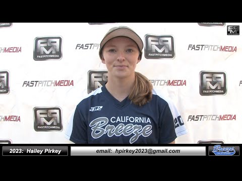 2023 Hailey Pirkey 4.29 GPA, Lefty Hitter, Outfield & First Base Softball Skills Video - Ca Breeze