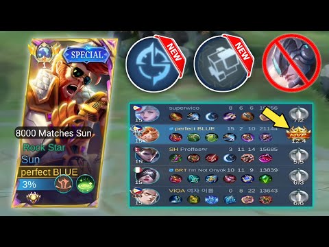 SUN WITH NEW BUFFED TALENTS CARRY THE GAME! (hard match!💀) | SUN VS. ALPHA -MLBB