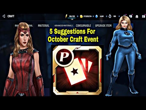 5 Suggestions For October Craft Event - Marvel Future Fight