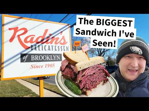 The BIGGEST Pastrami Sandwich I've Seen! Is Radin's Deli Worth the Hype?