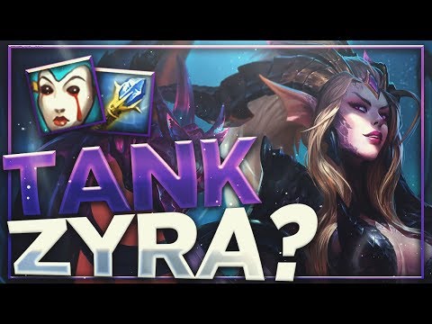 RANK #1 ZYRA SUPPORT TRIES NEW TANK BUILD! HEALTH IS OP! SEASON 9 GAMEPLAY - League of Legends
