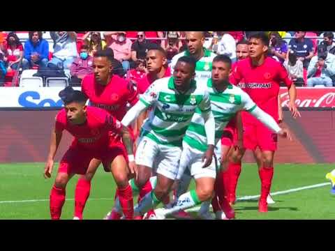 Gol de Ayrton Preciado | Toluca 0 - 1 Santos | Liga BBVA MX -  Grita México C22  - Jornada 2