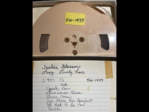 Jackie Gleason Lazy Lively Love Reel To Reel Tape! Please Click On The Archive Video Link Below!
