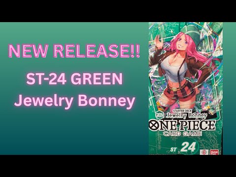 ONE PIECE ST-24 GREEN Jewelry Bonney & OP-11!! DO WE GET A MANGA RARE???