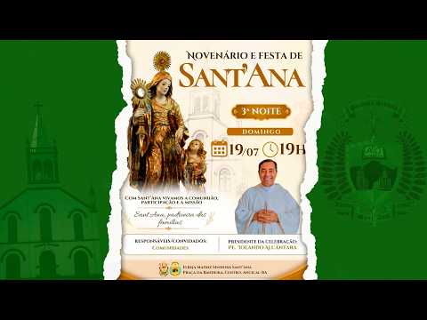 Santa Missa - 3ª Noite do Novenário de Senhora Sant'Ana 2026