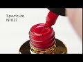 F.O.X Гель-лак Spectrum № 037 (червоний, емаль), 7 мл
