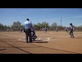 Bison softball game (Erin Pitching)
