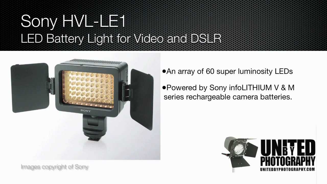 Sony HVL-LE1 LED Camera Light – CES 2012