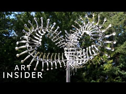 How These Metal Sculptures Move With The Wind Video