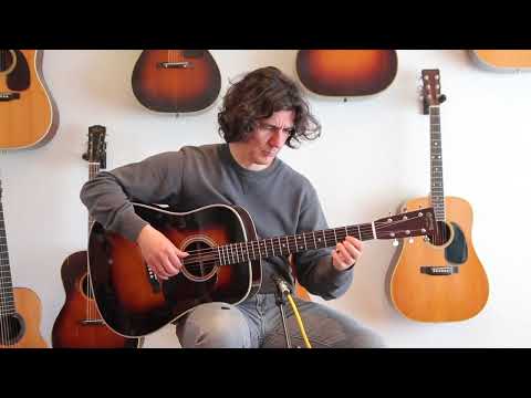Martin D-28 1935 Sunburst acoustic guitar - vintage charm meets legendary dreadnought sound - check video! image 17