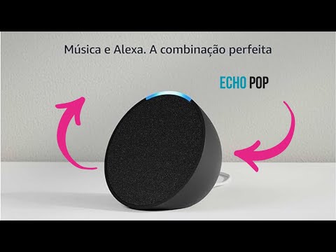 Echo Pop | Smart speaker compacto com som envolvente e Alexa | Cor Preta