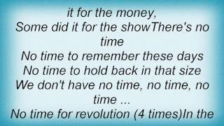 Falco - Not Time For Revolution Lyrics
