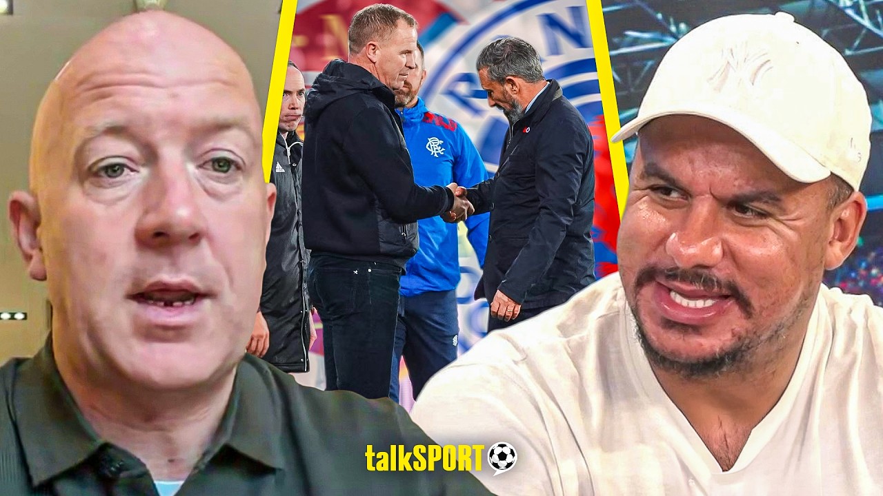 talkSPORT BAFFLED by McInnes and Vrancken handshake ROW amid sideline TENSION in Hearts 2-2 Rangers!