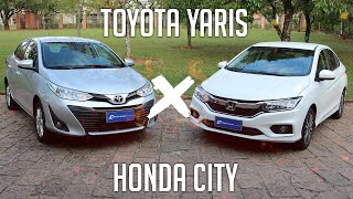 Comparativo: Toyota Yaris XL x Honda City LX