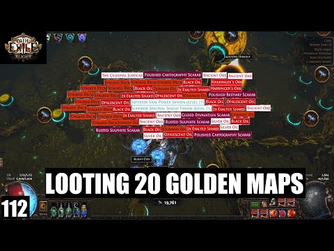 Looting 20 Golden Maps - 112
