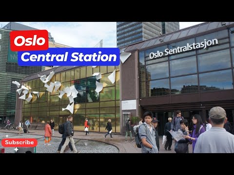 Passeio pela Estação Central de Oslo