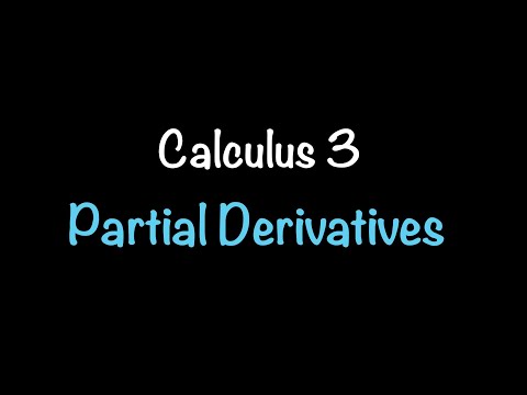 Calculus 3: Partial Derivatives (Video #13) | Math with Professor V