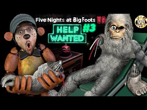 FIVE NIGHTS at FREDDY'S!  FNAF Help Wanted Parts & Service + Finding BigFoot Glitch (FGTEEV VR) Video