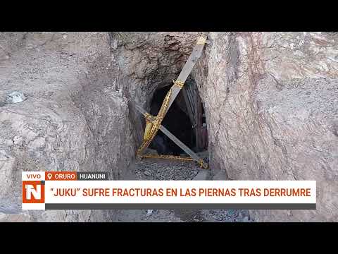 ORURO: ACCIDENTE EN MINA DE HUANUNI DEJA VARÓN CON GRAVES HERIDAS EN PIERNAS