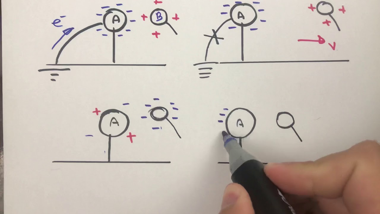 Eletrização por indução, pêndulo eletrostático e eletroscópio do folhas - Física para concurso
