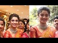 Krithi Shetty In A Yellow Traditional Saree At A Jewellery Shop Opening Event