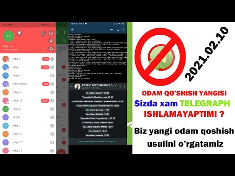 telegramga odam qoshish yangisi 2021