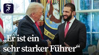 US-Präsident Trump lobt syrischen Übergangsführer al-Scharaa