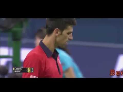 Unbelievable Point From Novak Djokovic  Vs Andy Murray Shanghai Masters