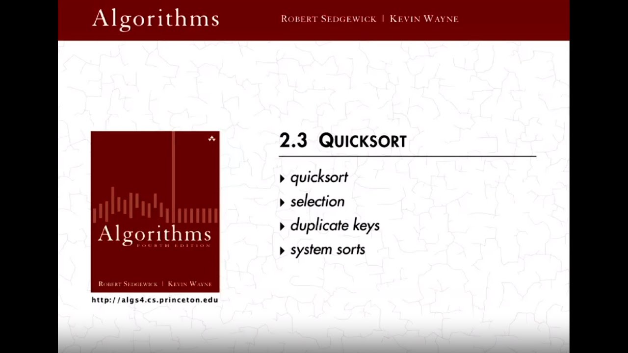 Lecture 30: Quicksort: A Deep Dive into Sorting Efficiency| Comparative Analysis| Practical Tips