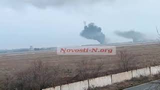 Так починалася війна у Миколаєві: відео перших ударів по місту