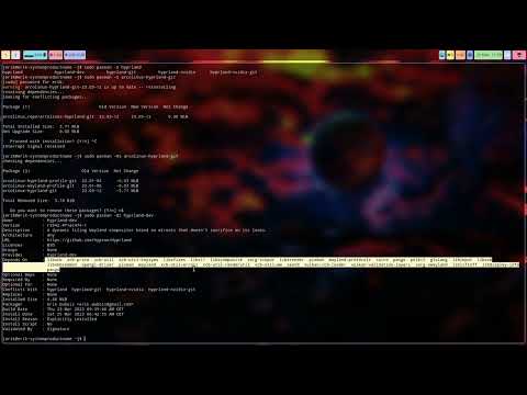 ArcoLinux : 3393 Hyprland - changes in the pkgbuild of the Hyprland config of ArcoLinux