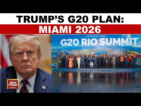 Donald Trump Announces Plan To Host G20 Summit In Miami ...