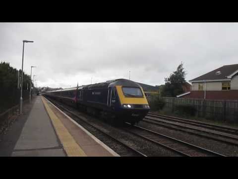 Two freight, test train and diverted HSTs passing Gloucester 27/09/16