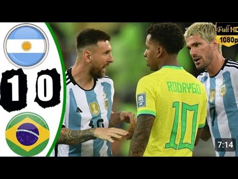Argentina vs Brazil 0_1 super classic  match 🇦🇷🇧🇩🇦🇷