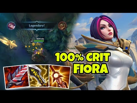 FIORA WILD RIFT BUILD FULL CRITICAL IS DEAL HUGE DAMAGE
