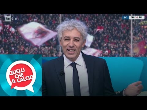 Massimo Giletti (Ubaldo Pantani) ospite in studio - Quelli che il calcio 03/02/2019
