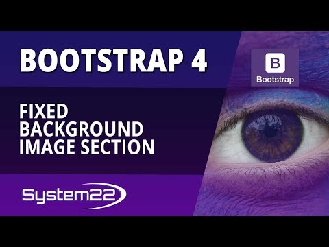 Bootstrap 4 Basics Fixed Background Image Section Video