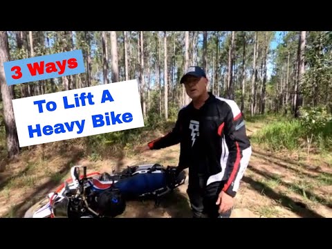 How To Lift A Heavy Adventure Motorcycle - 3 Ways