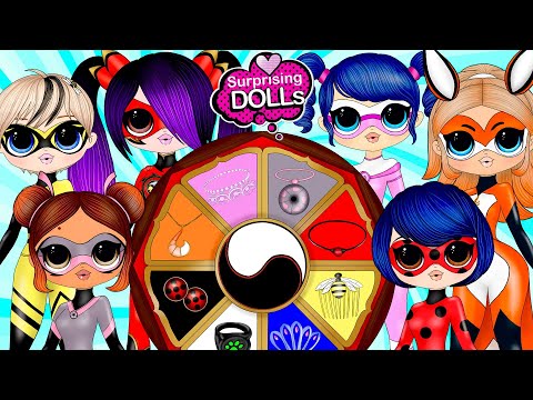 Miraculous Ladybug Heroes Costumes Switch Up - DIY Paper Dolls & Crafts