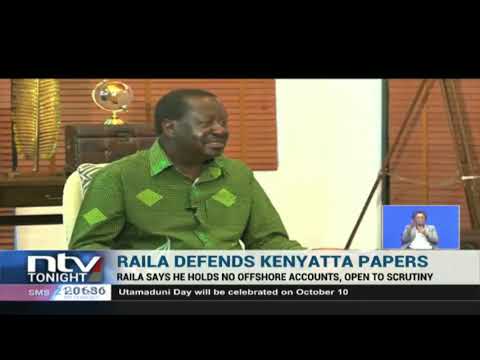 Raila defends President Uhuru Kenyatta's offshore accounts