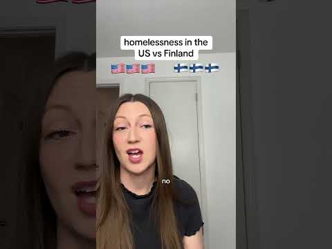 Homelessness in the US vs Finland #usa #american #finland #housing #healthcare #homeless