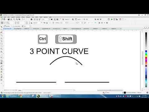 Corel Draw Tips & Tricks 3 Point Curve line