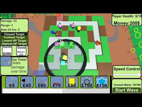 Unity Programming Tower Defense Showcase