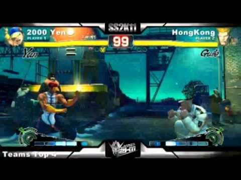 Kindevu (YUN) vs ??? (GUILE) SS2K11 Teams top 4