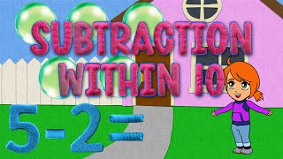 Subtraction Practice for Kids | Easy Preschool & Kindergarten Math Video